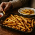 Co wpływa na chrupkość pieczonych frytek?