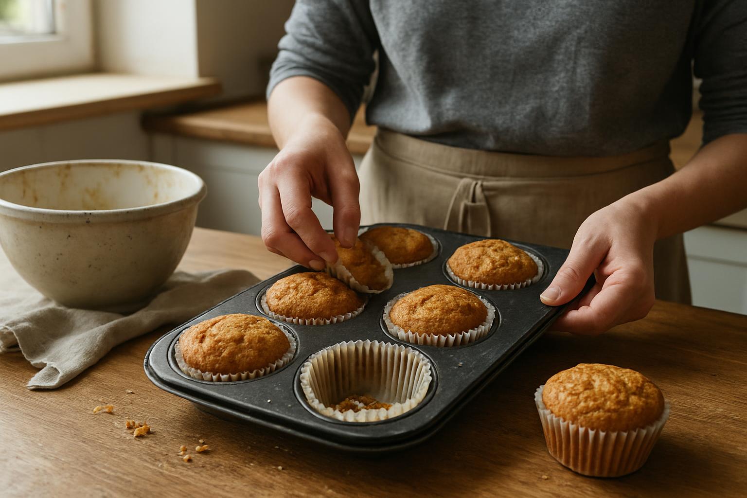 Dlaczego muffinki przyklejają się do papilotek?